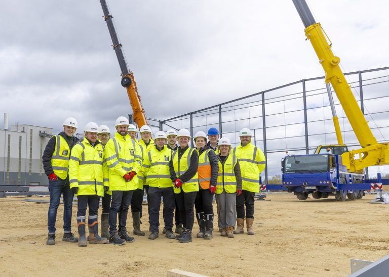 Steel rises at Mountpark Ferrybridge as first unit takes shape