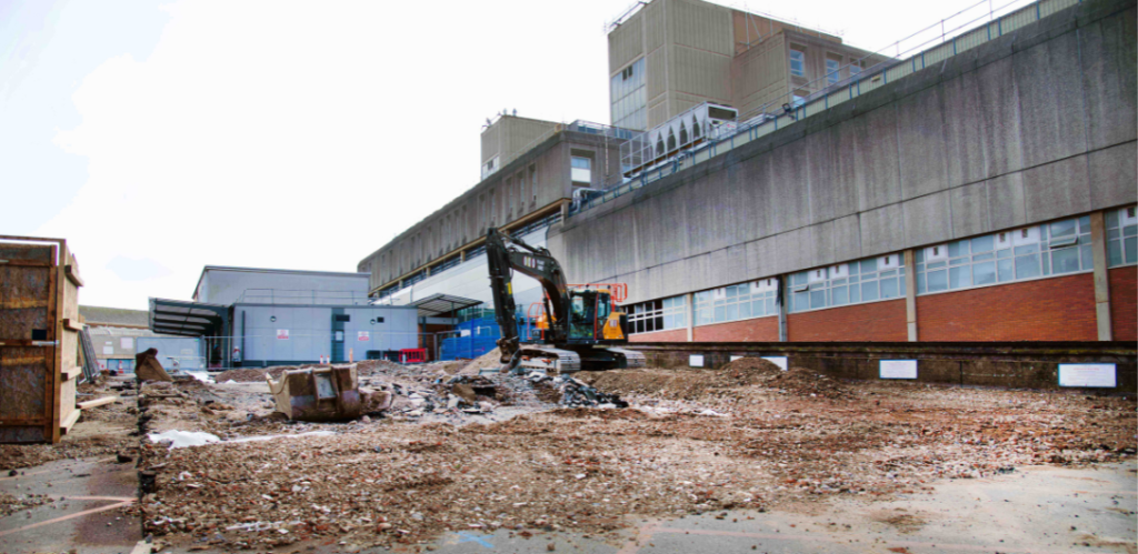 Future hospitals take shape as groundwork begins on new £12.8m urgent treatment centre at Leicester Royal Infirmary