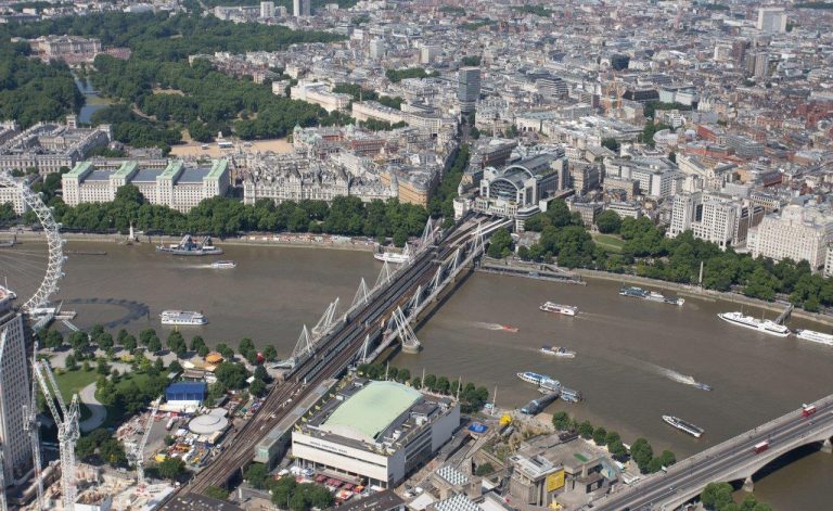 Engineering works carried out at Charing Cross and Waterloo
