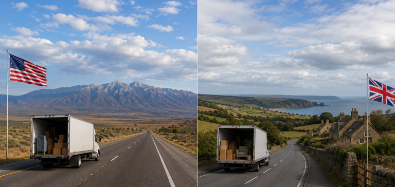 US Interstate vs UK Long-Distance Relocations