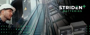 Strident supports compliant lift and escalator maintenance with trusted back-up batteries