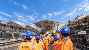 TRU welcome Kirklees Council to Huddersfield station as programme reaches halfway mark in latest series of improvement works