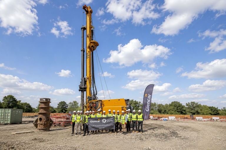 Glencar starts piling on final build phase of Pure DC’s £1bn+ Brent Cross data centre campus