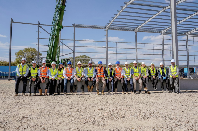 Steelwork Underway at 284,575 sq. ft Hillwood Park Luton as Development Takes Shape
