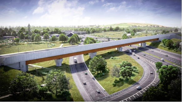 HS2 installs final viaduct over M6