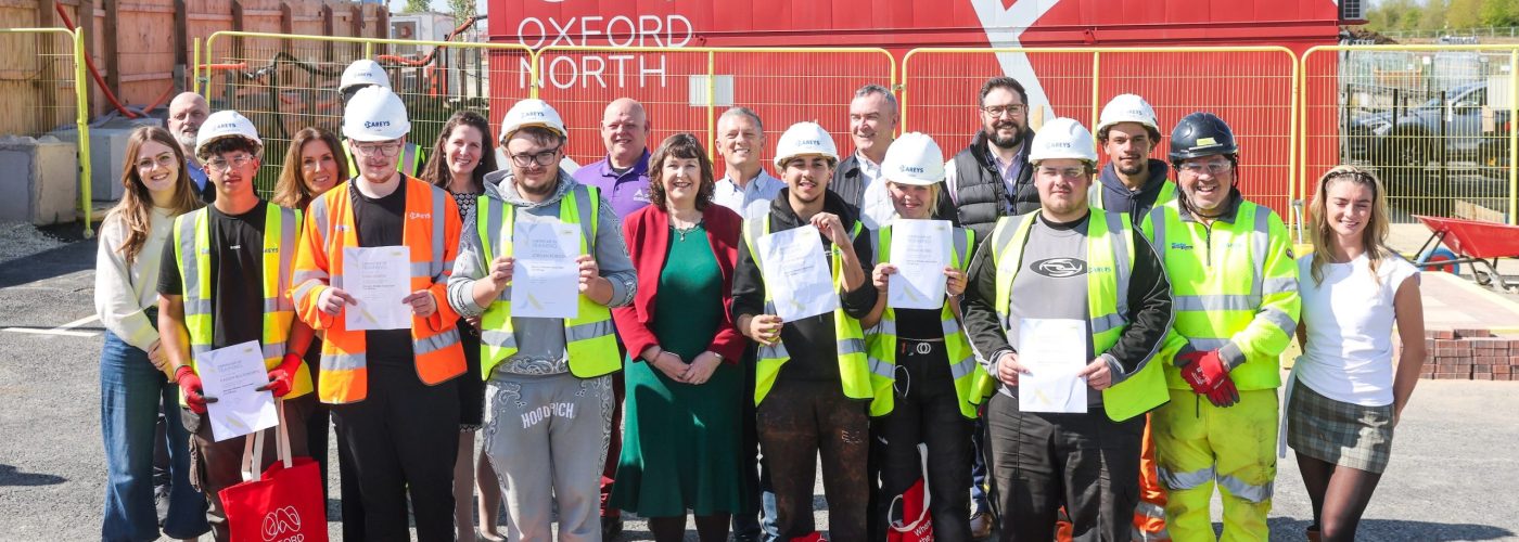 Careys Construction Campus at Oxford North’s inaugural student cohort celebrates their graduation