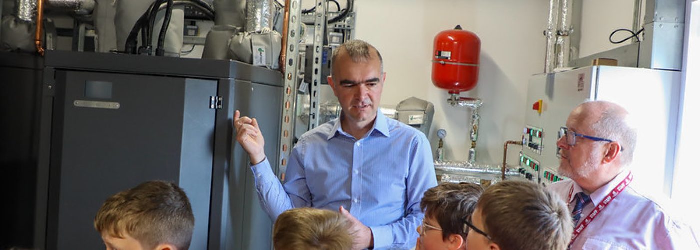 Innovative school heating system harnesses heat from thermal spring