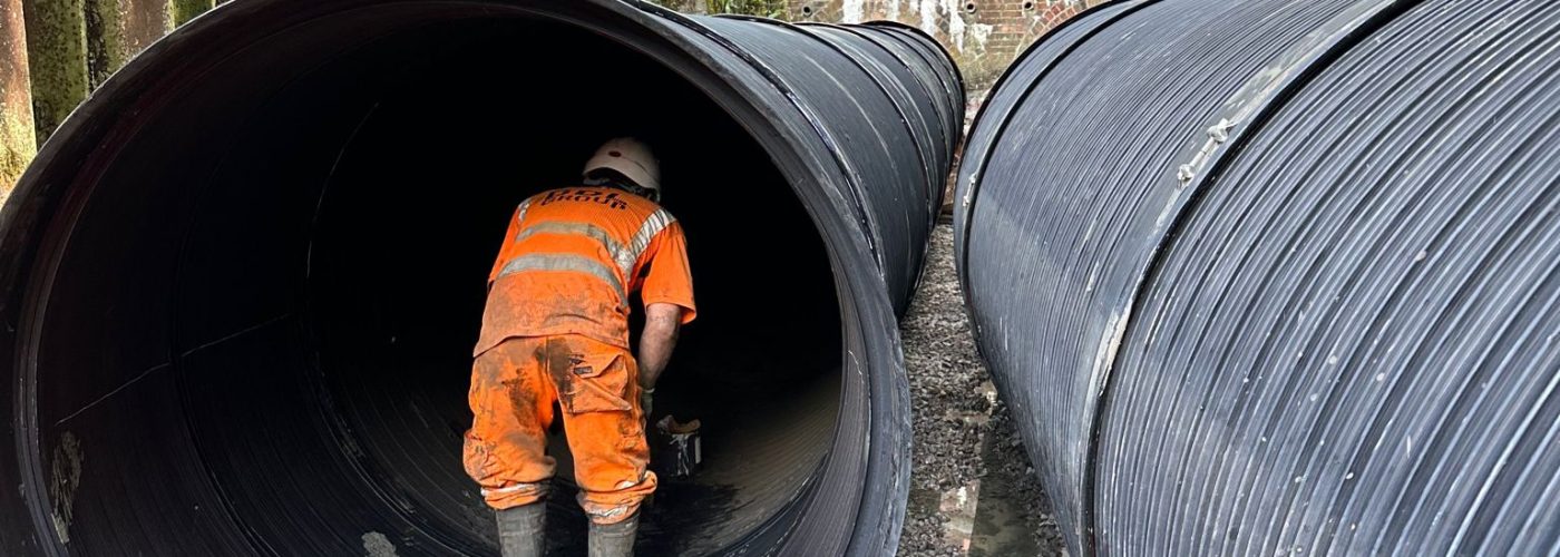 Aquaspira delivers low carbon solution for Network Rail culvert extension