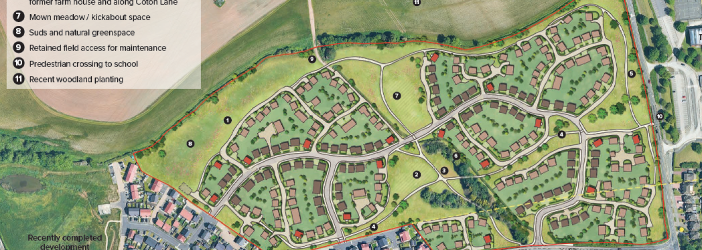 Bellway submits plans for a new 334-home neighbourhood in Tamworth