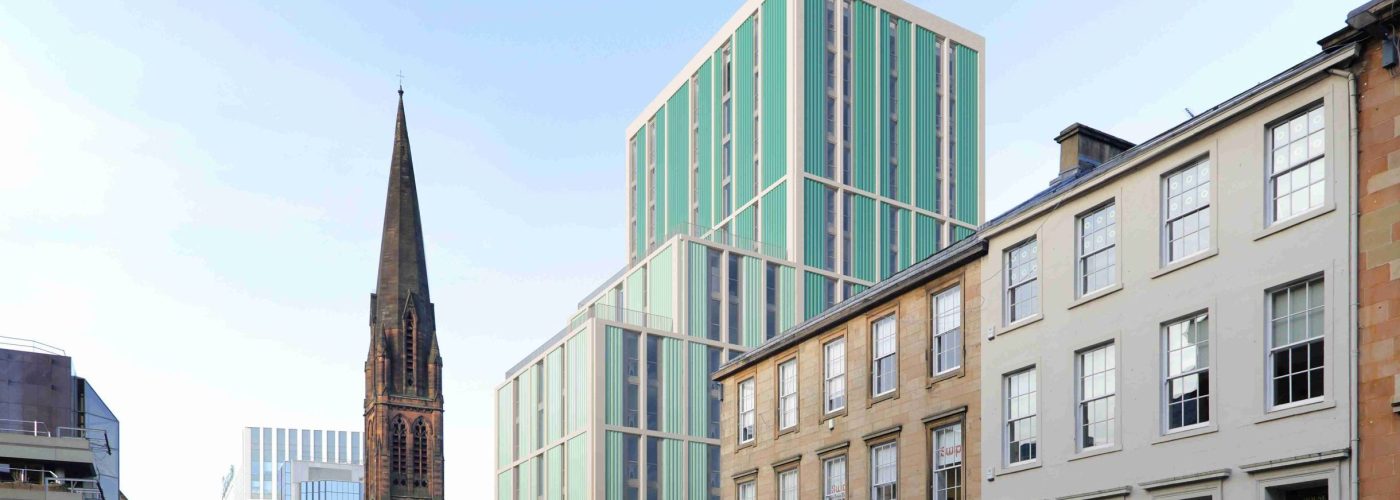 Spectacular Drone Footage Shows Construction On Track for Student Accommodation at 292-298 St Vincent Street, Glasgow