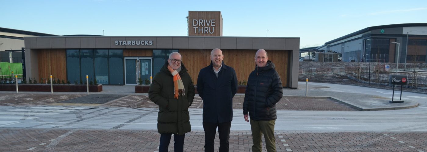 Stud Brook Business Park gets ready to welcome Sainsbury's and Starbucks as scheme marks another major step forward