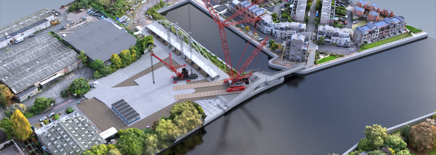 Milestone moment for landmark walking and cycling bridge