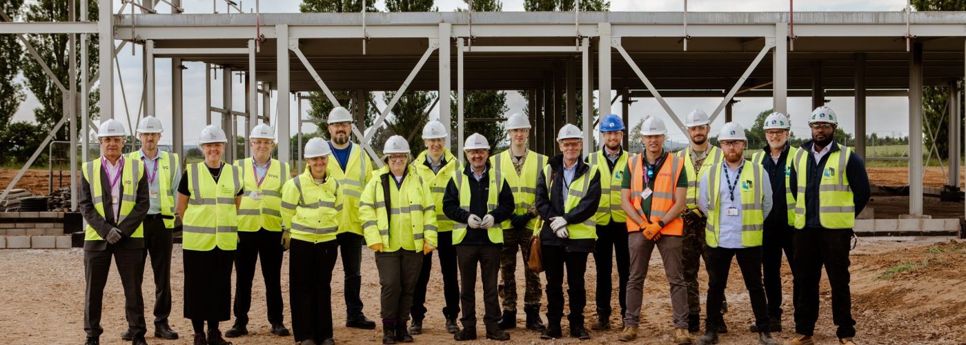 Henry Brothers and VIVO Defence stage topping out ceremony at Gamecock Barracks