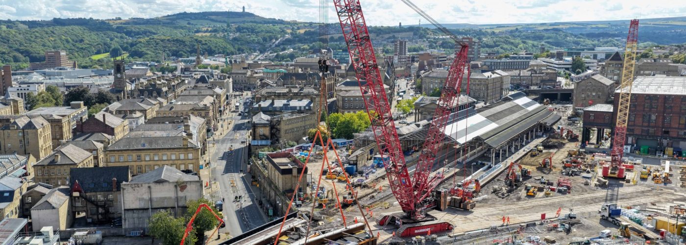 First passenger train pulls into Huddersfield station following 30 days of major upgrades