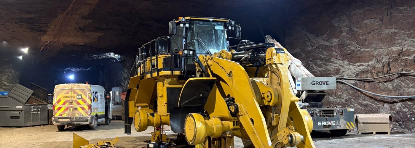 Finning build Cat® 988 150m below ground for UK’s biggest salt mine.