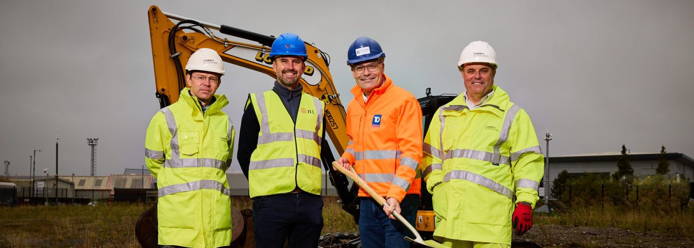 Caddick starts on site at Trafford Park’s new distribution facility