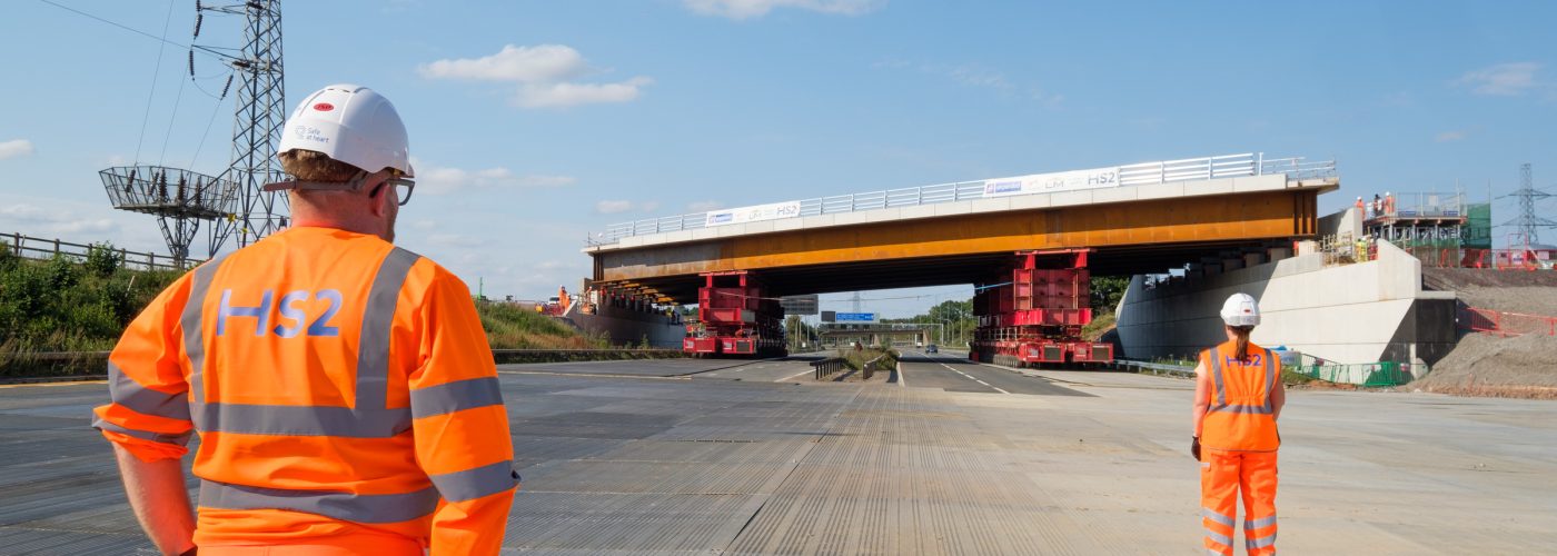 M42 first bridge installation, 8th August 2020