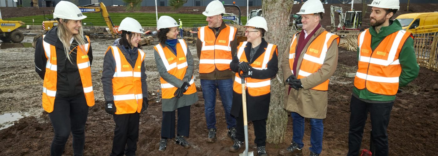 Mayfield Park official tree planting with Councillor Bev Craig, Leader of the Council and vip guests