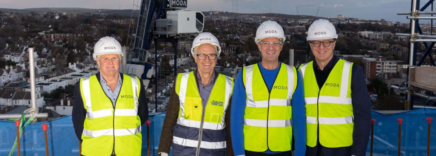 Moda Hove Central reaches highest point in major redevelopment