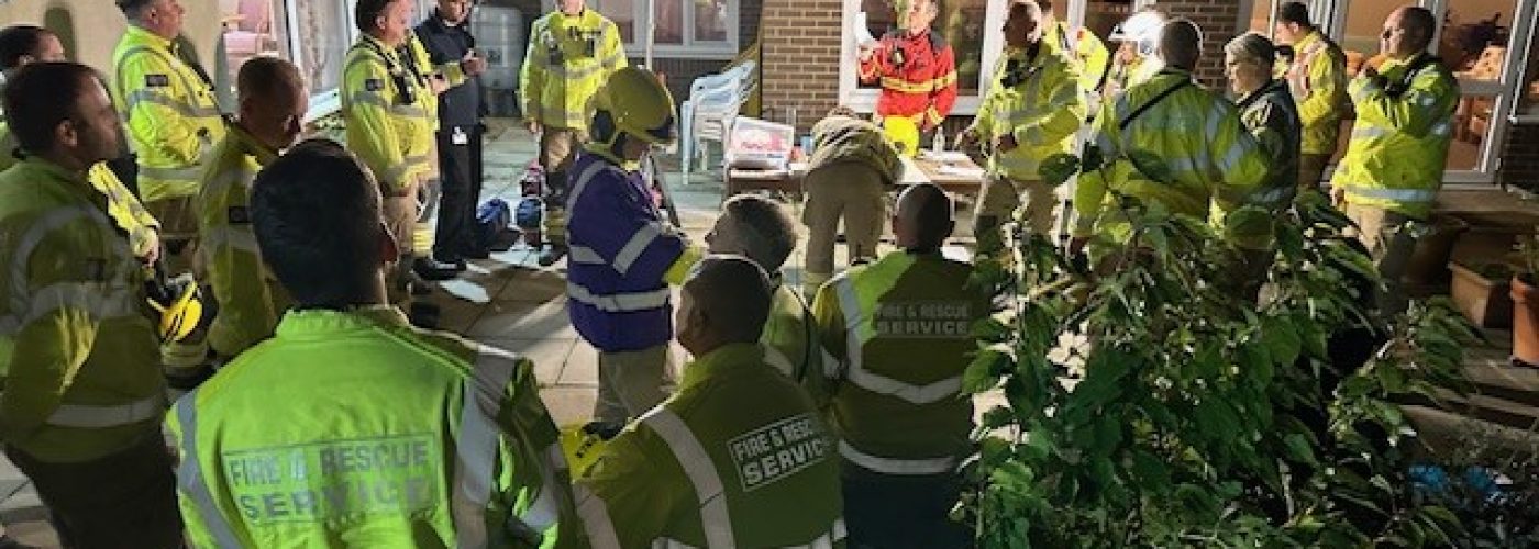 VIVID hosts live fire training exercise to support Hampshire and Isle of Wight Fire & Rescue Service