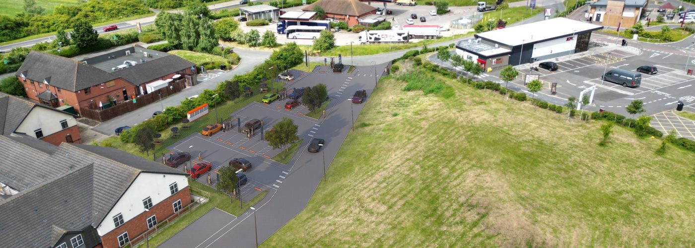 Osprey Charging acquires land for ultra-rapid public EV charging hub at A46 Twyford Services as roll-out of strategic chargepoint locations gathers pace