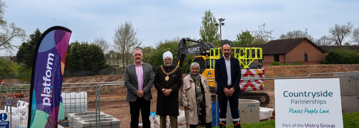 Mayor and Mayoress of Coventry visit affordable homes site