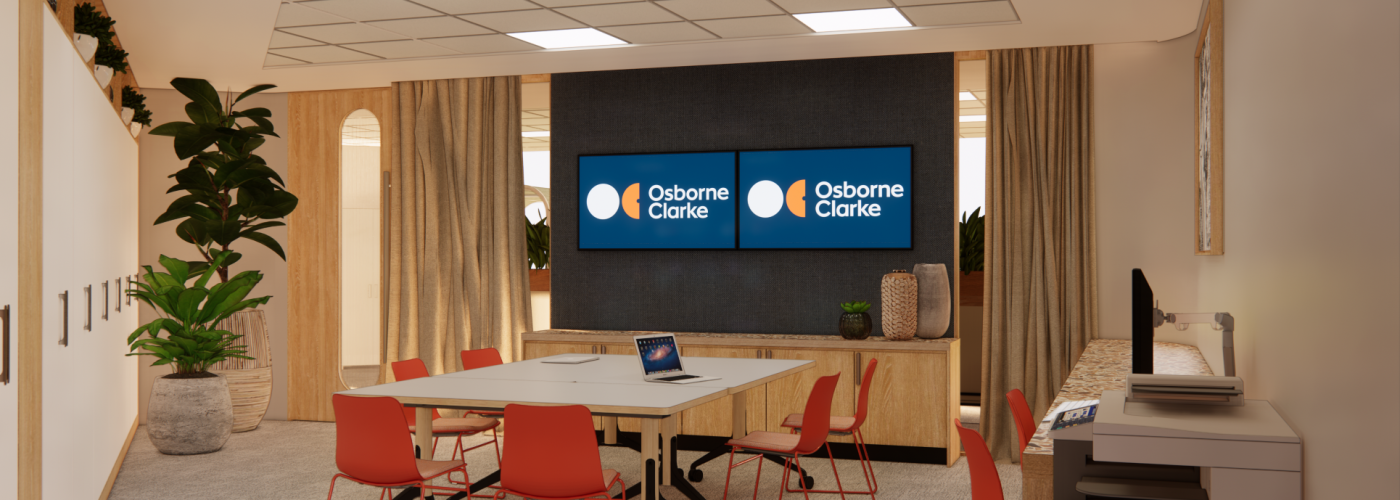 Interior image of Interaction’s office design for Osborne Clarke.