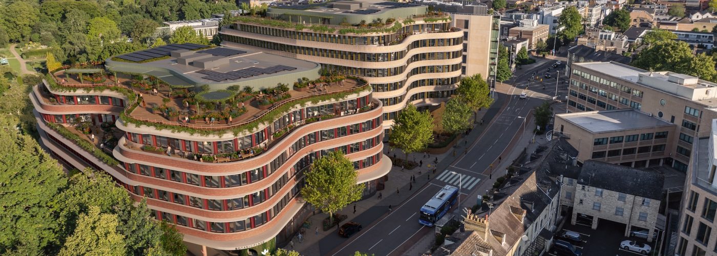 Railpen’s Botanic Place HQ development in Cambridge achieves 100% BREEAM score at design stage
