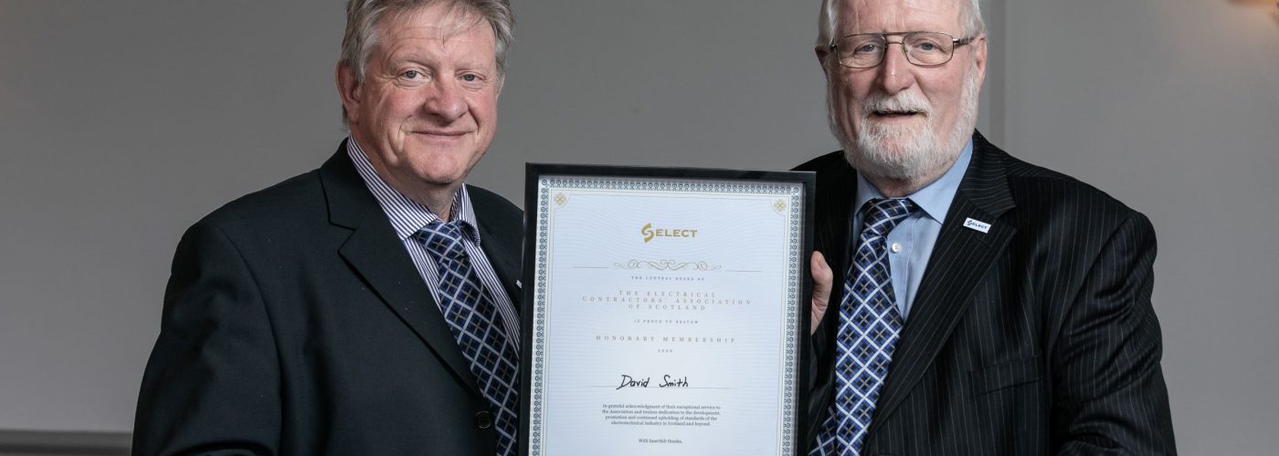 A life of dedication and service: SELECT pays tribute to Past President David Smith with award of Honorary Membership at AGM