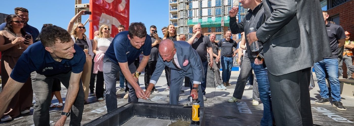 Salboy celebrates topping out milestone at Waterhouse Gardens - central Manchester’s last major regeneration site