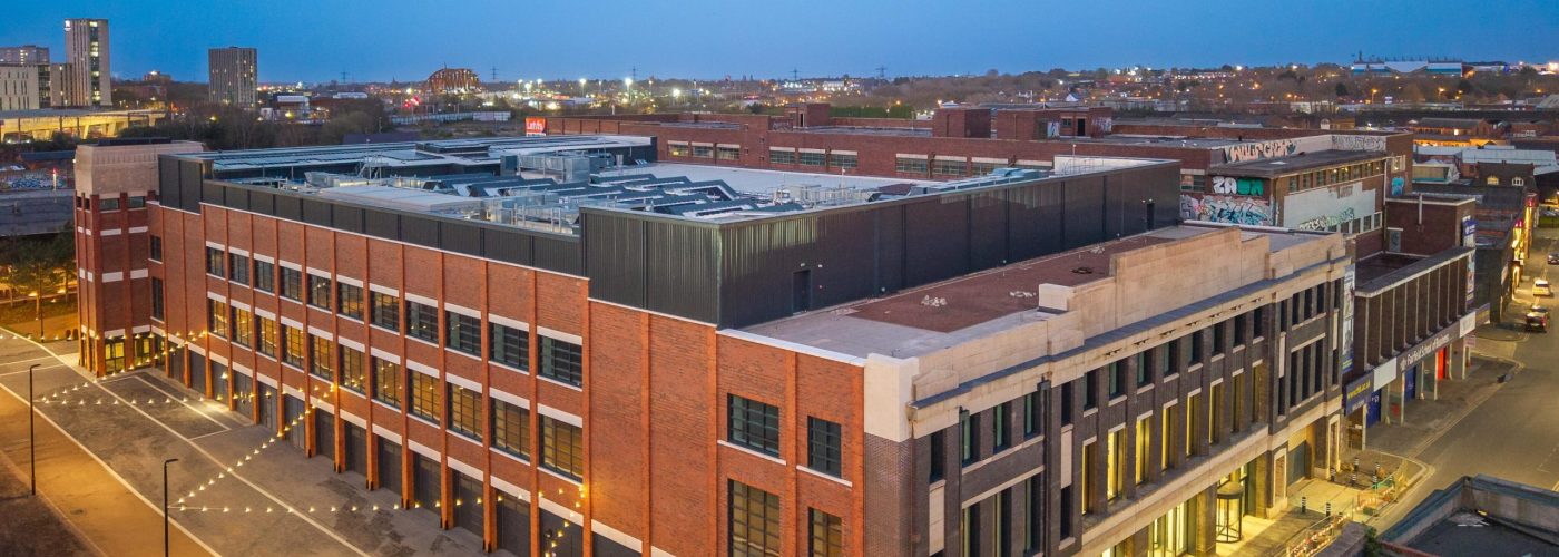 External photograph of The Tea Factory, the new fit for purpose home of the BBC in Birmingham.