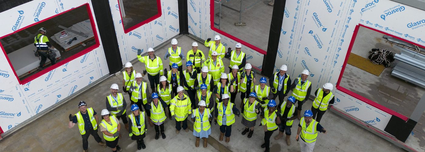 Topping out ceremony marks milestone for £105 million NHS mental health unit in Manchester