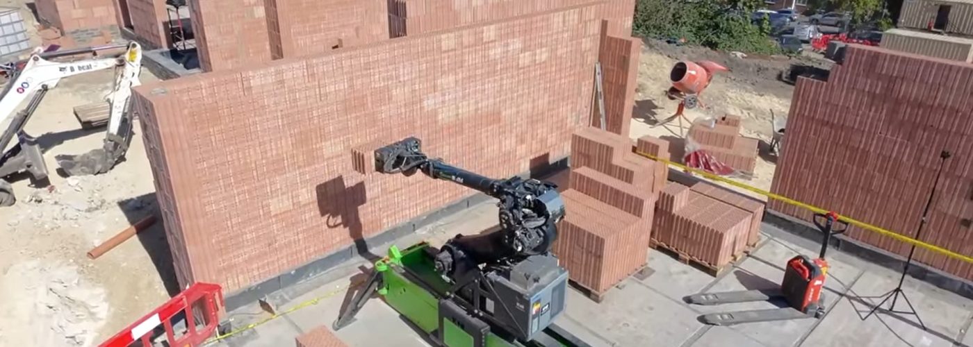 A GROUNDBREAKING robot designed to make bricklaying smarter, faster, safer and greener has arrived in the UK
