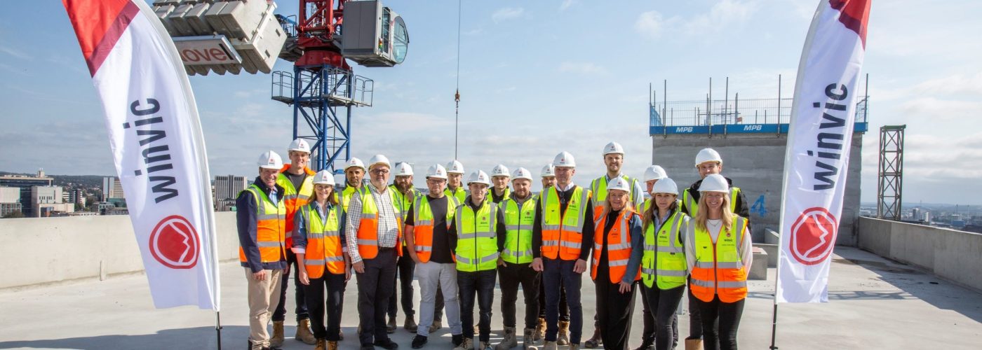 Winvic and CASL Lisbon St Celebrate PBSA Topping Out