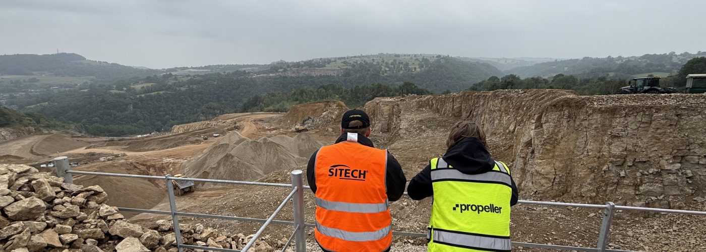 Collins Earthworks Ltd hosts-live drone flight for SITECH Fly Day