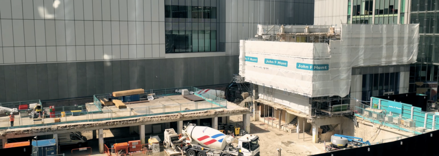 John F Hunt Moves into Basement Construction at Major City of London Scheme