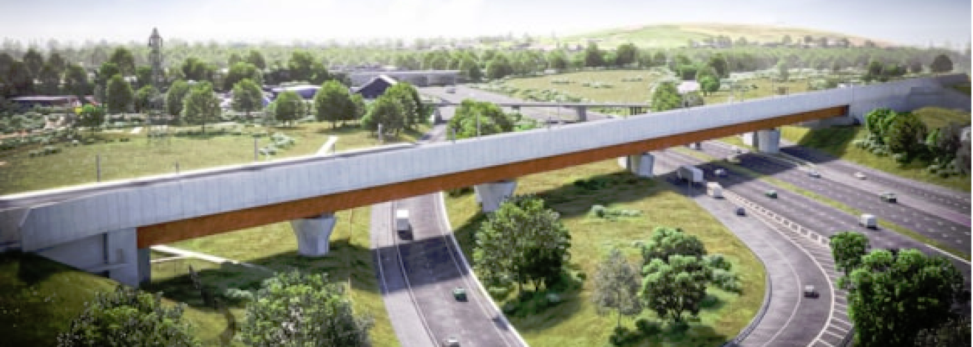 HS2 installs final viaduct over M6