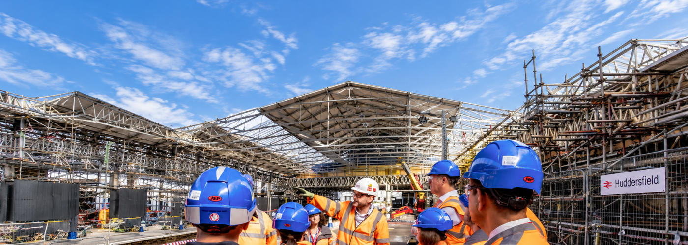 TRU welcome Kirklees Council to Huddersfield station as programme reaches halfway mark in latest series of improvement works
