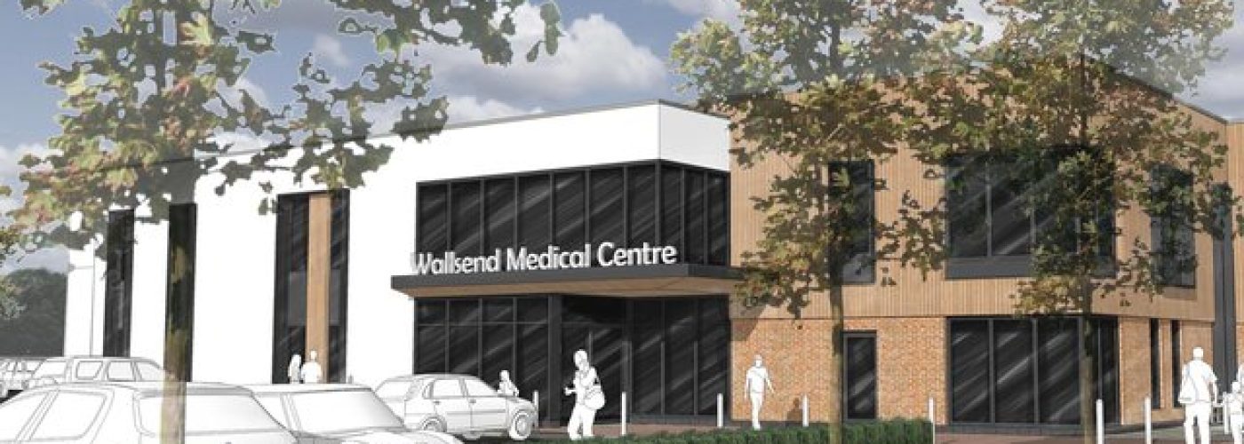 CGI of the new Hadrian Health Centre, Wallsend.
