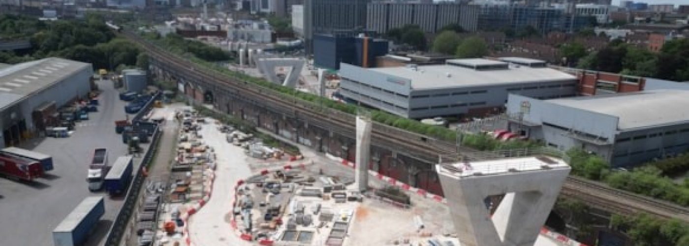 HS2’s “Bellingham Bridge” takes shape in Birmingham