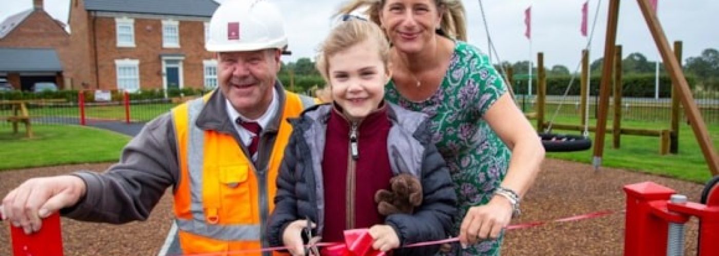 New Oakham play area is officially opened by very important guest