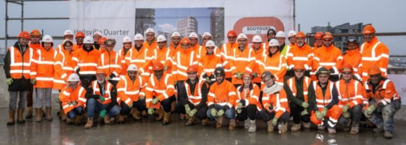 Bouygues UK Celebrates Topping Out Milestone in Fourth Phase of Hallsville Quarter Regeneration