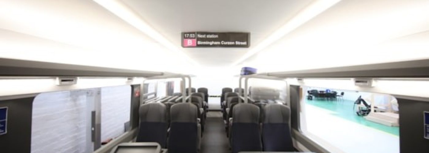 The big reveal: HS2 to showcase train interior design development