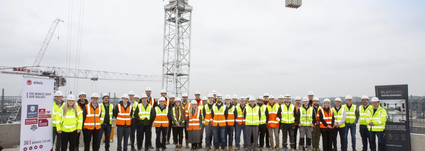 PLATFORM_ & HGP Celebrate Topping Out at Sweetfields, Leeds