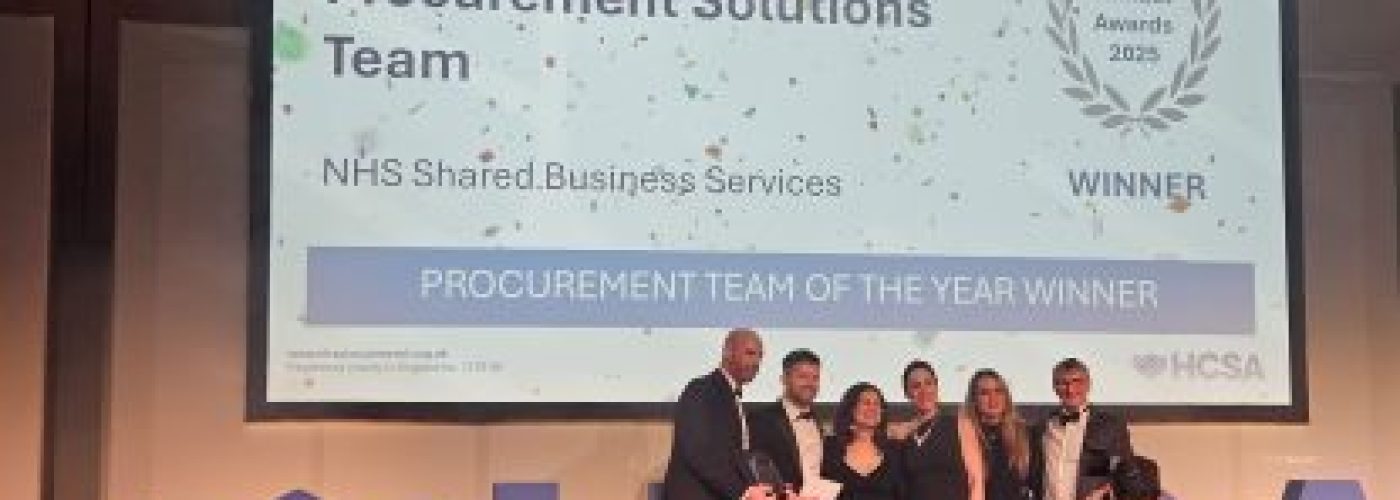 NHS SBS scoops ‘Procurement Team of the Year’ award and ‘Highly Commended’ for complex capital projects