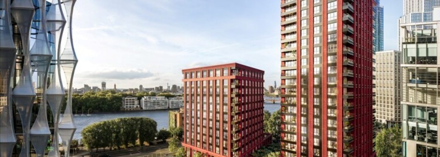 CGI of The Capston development in Nine Elms