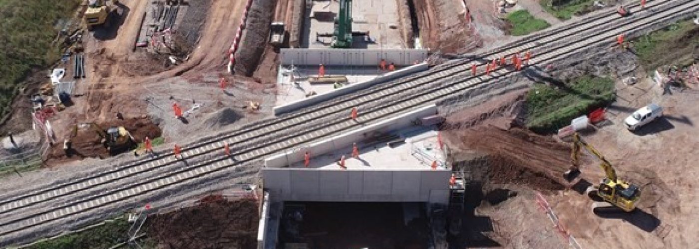 HS2 ‘marathon’ bridge construction completed near Lichfield