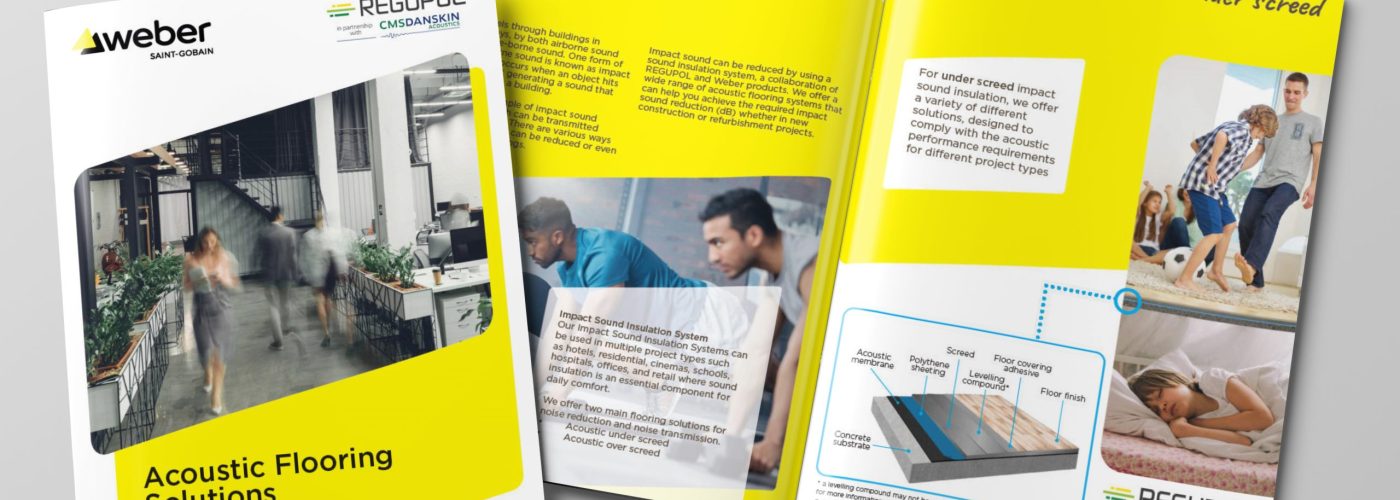 Weber and CMS Danskin Acoustics launch new acoustic floor systems incorporating REGUPOL